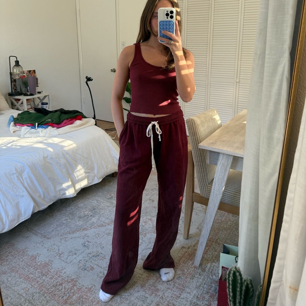 Brandy Melville tank and sweatpants set!